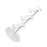 3 Layer Game Controller Storage Rack Hollow Headphone Game Console Controller Holder Stand Organizer for XBOX White - Top-Down View