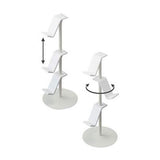3 Layer Game Controller Storage Rack Hollow Headphone Game Console Controller Holder Stand Organizer for XBOX White - Low Angle