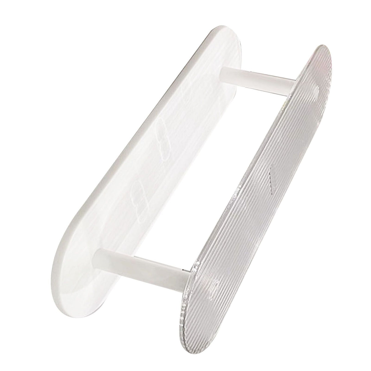Figure Display Rack White Transparent Large Capacity Plastic Skin Care Rack Cosmetic Holder Stand Double Layer