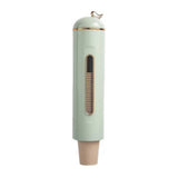 Disposable Paper Cup Organizer Large Capacity Automatic Wall Mounted Cup Dispenser for Home Office Green