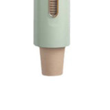 Disposable Paper Cup Organizer Large Capacity Automatic Wall Mounted Cup Dispenser for Home Office Green
