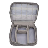 Portable Cord Bag Electronic Accessories Carry Case Waterproof Electronic Storage Bag for Chargers Hard Drives Grey