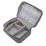 Portable Cord Bag Electronic Accessories Carry Case Waterproof Electronic Storage Bag for Chargers Hard Drives Grey