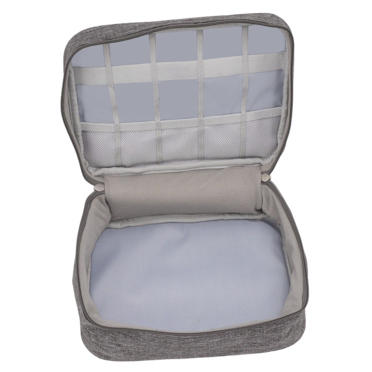Portable Cord Bag Electronic Accessories Carry Case Waterproof Electronic Storage Bag for Chargers Hard Drives Grey