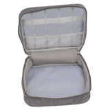 Portable Cord Bag Electronic Accessories Carry Case Waterproof Electronic Storage Bag for Chargers Hard Drives Grey