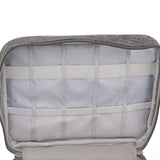 Portable Cord Bag Electronic Accessories Carry Case Waterproof Electronic Storage Bag for Chargers Hard Drives Grey - Extra Image