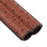 Cigar Case Holder PU Leather Brown 2 Finger Cigar Carrying Case with Front Pocket Portable for Anniversary Father's Day Gift - Extra Image
