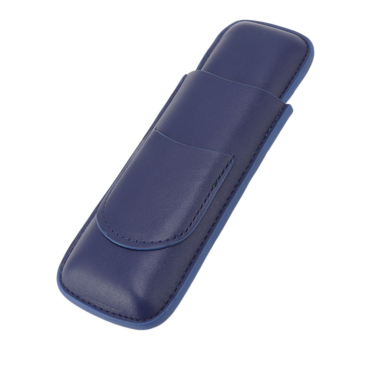 Cigar Case Elegant Vintage Hand Crafted Slim Portable 2 Fingers Cigar Holder for Travel Party Business Blue