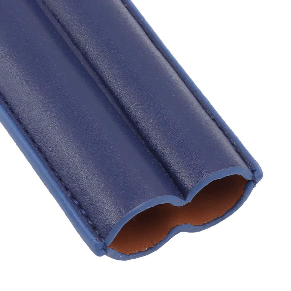 Cigar Case Elegant Vintage Hand Crafted Slim Portable 2 Fingers Cigar Holder for Travel Party Business Blue