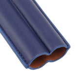 Cigar Case Elegant Vintage Hand Crafted Slim Portable 2 Fingers Cigar Holder for Travel Party Business Blue