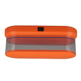 Mini Cleaning Machine Low Noise Portable Ultrasound Cleaner for Jewelry Glasses Makeup Brush Orange