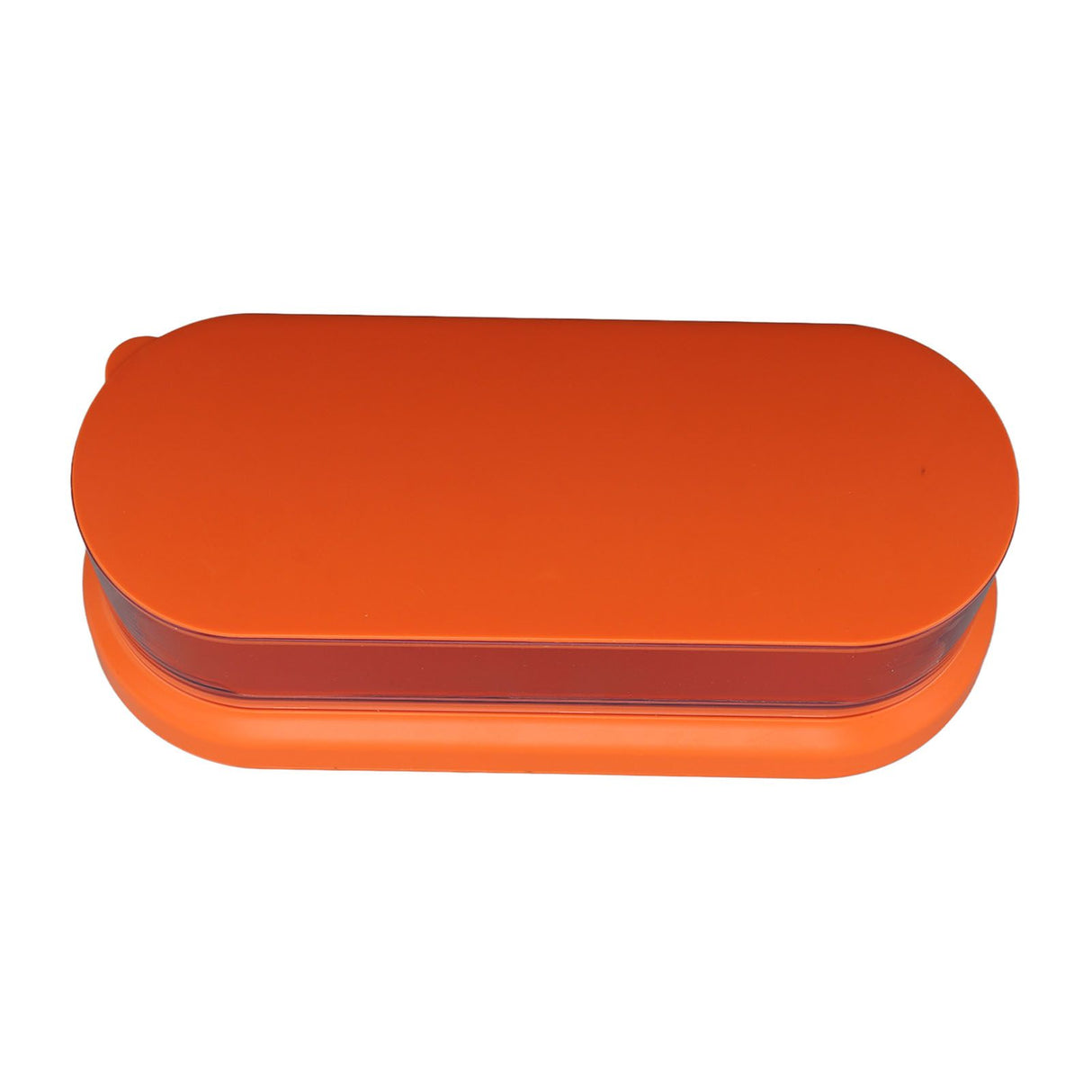 Mini Cleaning Machine Low Noise Portable Ultrasound Cleaner for Jewelry Glasses Makeup Brush Orange