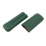 Cigar Case Fashion Elegant Portable Sturdy Crocodilian Skin Texture Faux Leather 2 Fingers Cigar Holder - Rear View