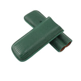 Cigar Case Fashion Elegant Portable Sturdy Crocodilian Skin Texture Faux Leather 2 Fingers Cigar Holder - Extra Image