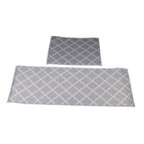 2Pcs Kitchen Mat Dustproof Floor Mat Rug Home Decoration for Office Hotel - Front View