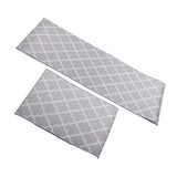 2Pcs Kitchen Mat Dustproof Floor Mat Rug Home Decoration for Office Hotel - 45-Degree Angle
