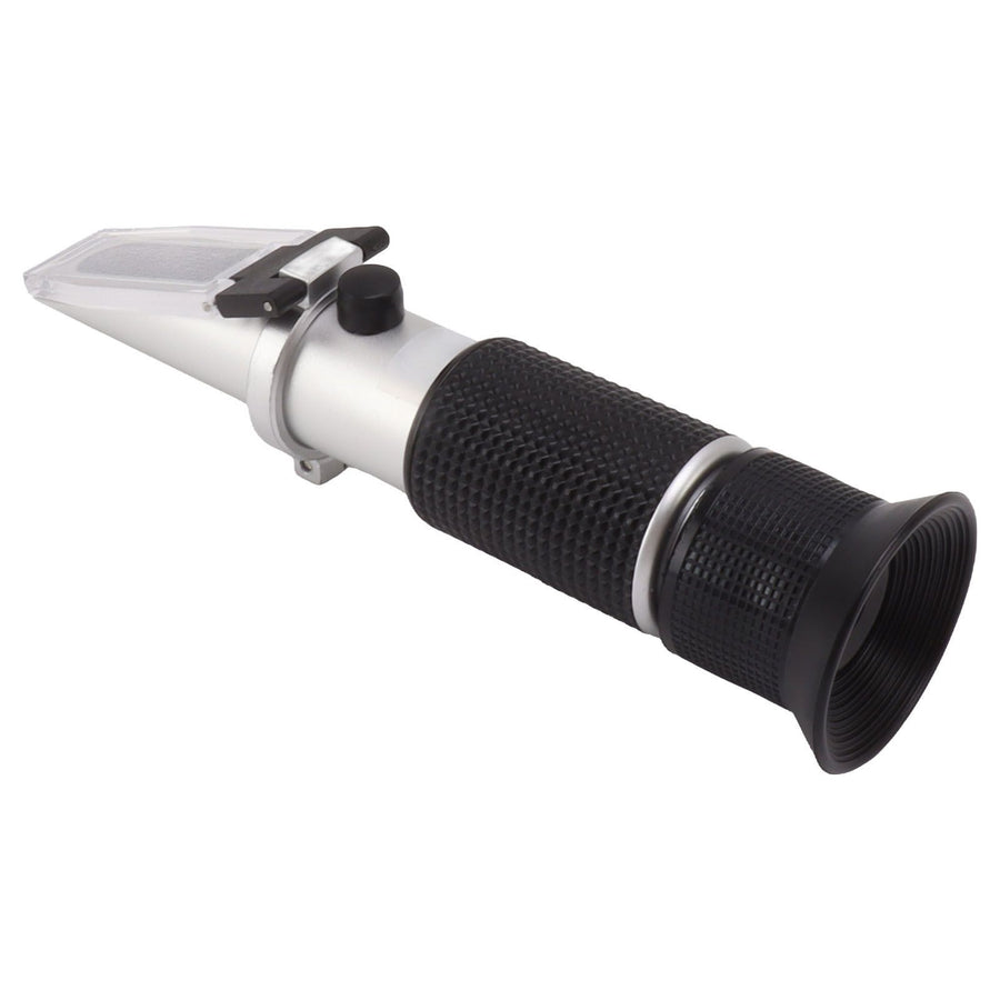 Milk Meter Refractometer 0 to 20 Percent Handheld Refractometer with Auto Temp Compensation for Protein Moisture Test