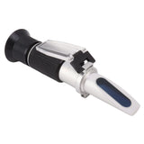 Milk Meter Refractometer 0 to 20 Percent Handheld Refractometer with Auto Temp Compensation for Protein Moisture Test - Low Angle