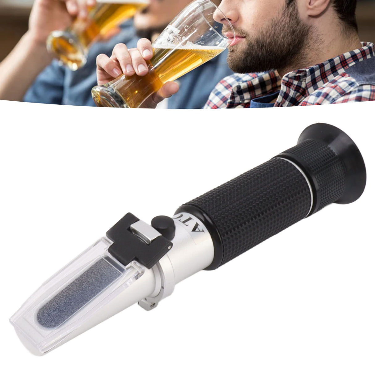 Brix Meter Refractometer 10‑30% Aluminum Portable Handheld Sugar Content Hydrometer for Fruit Honey Other Sugary Drink