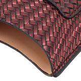 3 Finger Cigar Case Woven Pattern Portable Travel Leather Cigar Humidor Case Smoking Accessories Purple