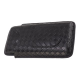 3 Sticks Portable Cigar Case Leather Cigar Humidors Travel Moisturizer Cigar Case for Men Gifts Black