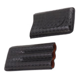 3 Sticks Portable Cigar Case Leather Cigar Humidors Travel Moisturizer Cigar Case for Men Gifts Black