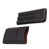 3 Sticks Portable Cigar Case Leather Cigar Humidors Travel Moisturizer Cigar Case for Men Gifts Black