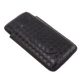 3 Sticks Portable Cigar Case Leather Cigar Humidors Travel Moisturizer Cigar Case for Men Gifts Black