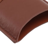 Leather Cigar Case Portable 3 Finger Cigar Humidor Carrying Case with Cutter Pocket for Cigar Lovers Brown