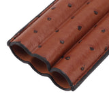 Cigar Case Holder Artificial Leather Brown 3 Finger Cigar Carrying Travel Case Portable for Travel Anniversary Gifts