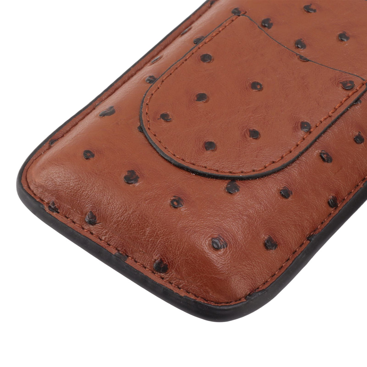 Cigar Case Holder Artificial Leather Brown 3 Finger Cigar Carrying Travel Case Portable for Travel Anniversary Gifts