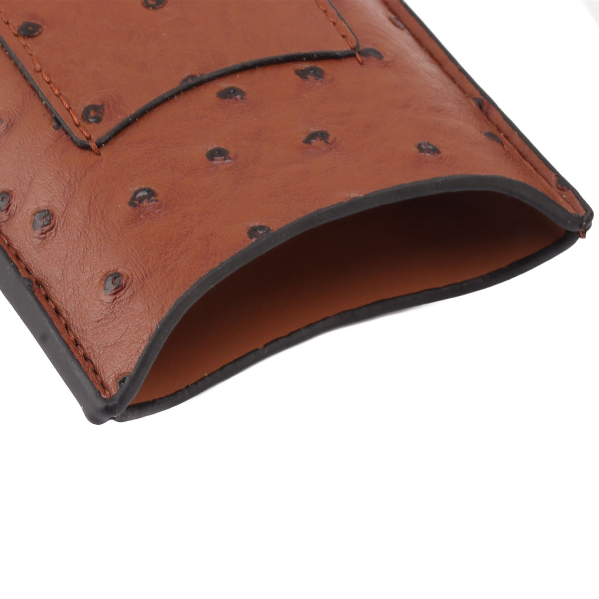Cigar Case Holder Artificial Leather Brown 3 Finger Cigar Carrying Travel Case Portable for Travel Anniversary Gifts