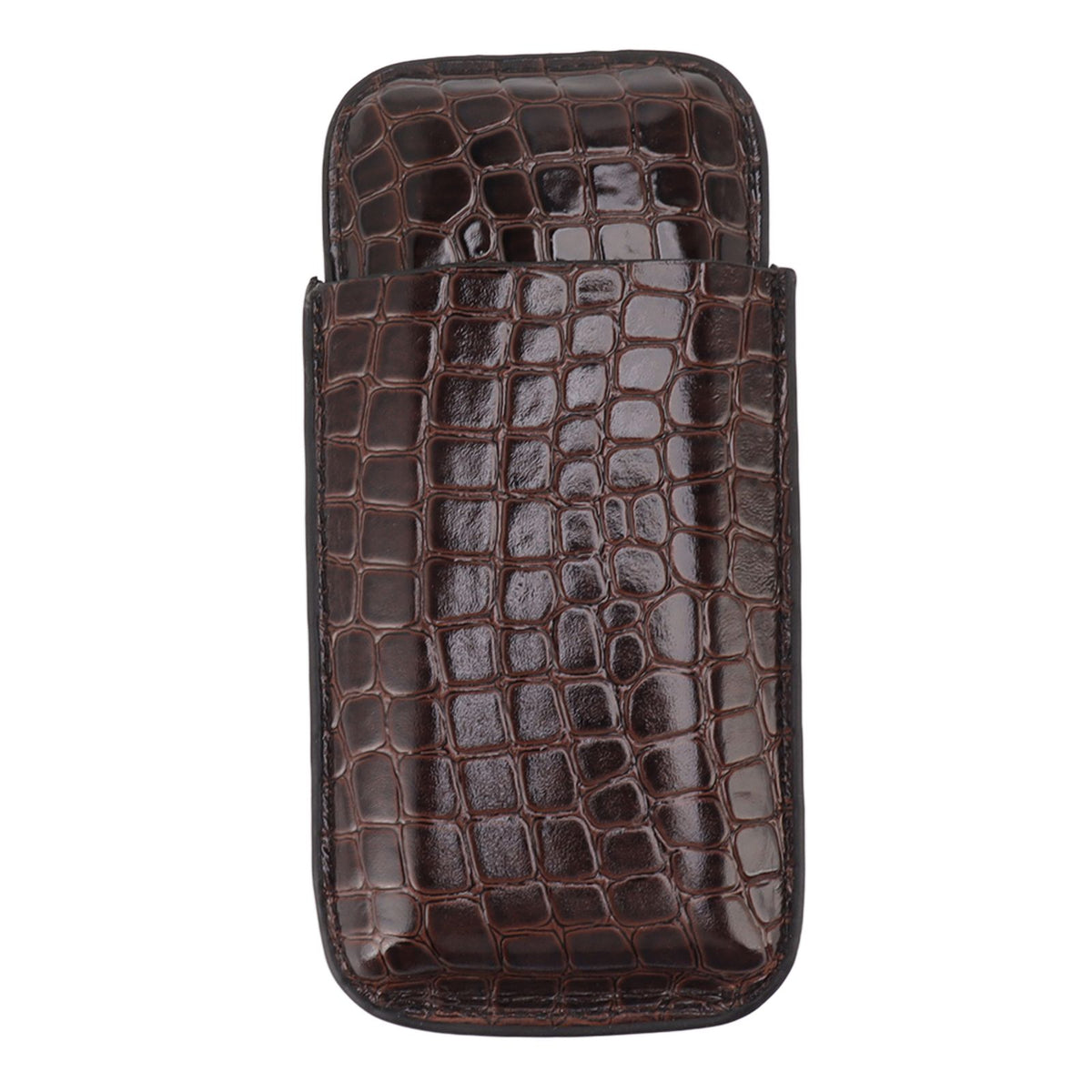 Leather Cigar Holder Portable Holding 3 Cigars Practical Travel Cigar Humidor for Man