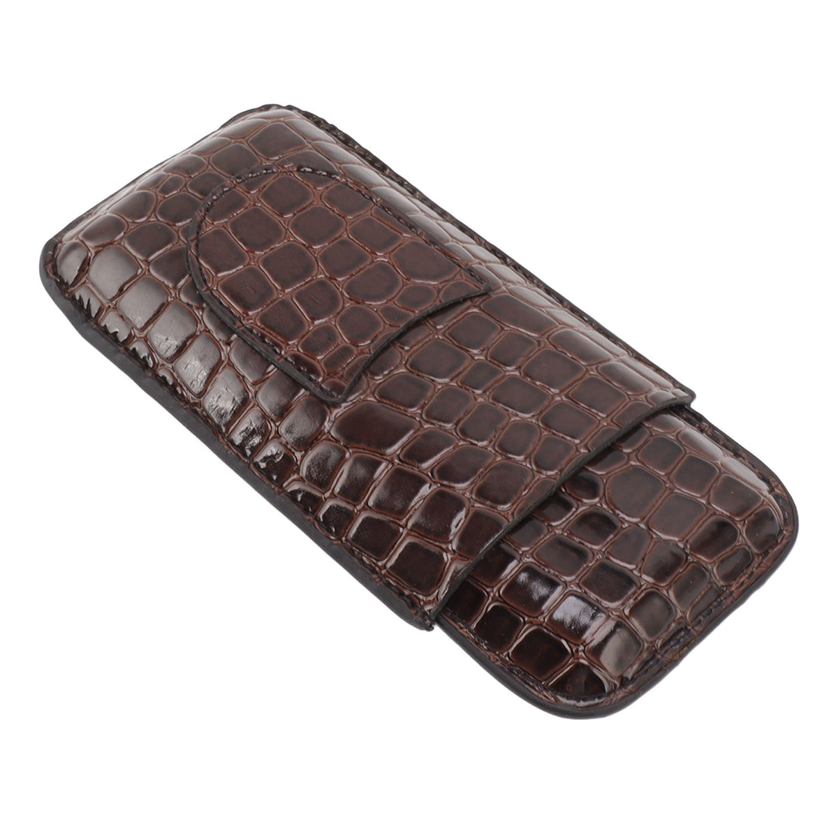 Leather Cigar Holder Portable Holding 3 Cigars Practical Travel Cigar Humidor for Man