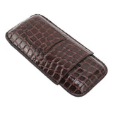 Leather Cigar Holder Portable Holding 3 Cigars Practical Travel Cigar Humidor for Man