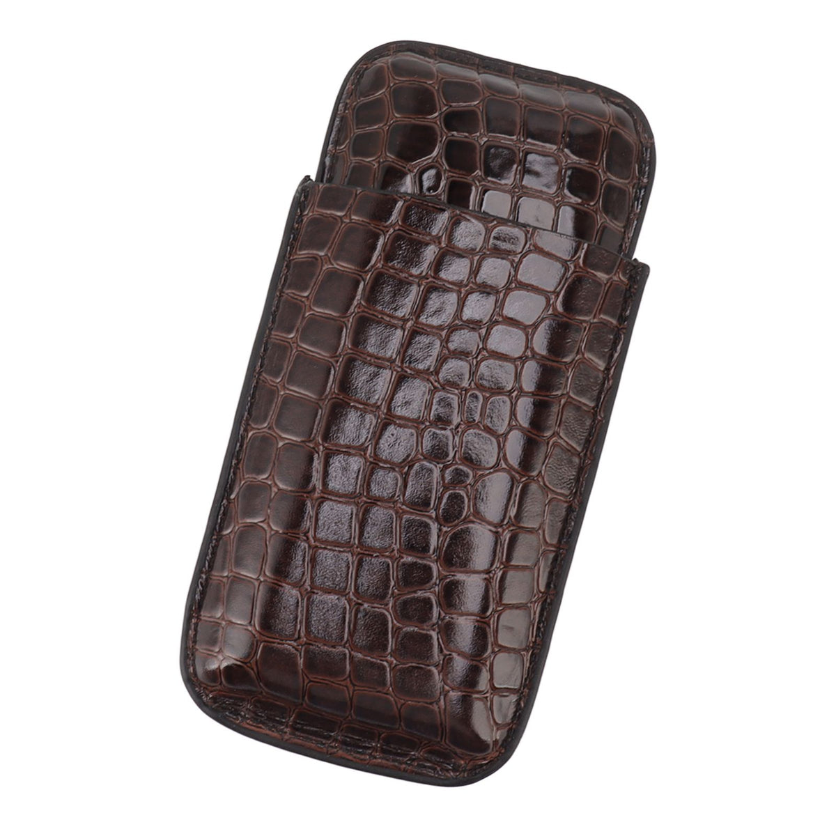Leather Cigar Holder Portable Holding 3 Cigars Practical Travel Cigar Humidor for Man