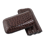 Leather Cigar Holder Portable Holding 3 Cigars Practical Travel Cigar Humidor for Man - Extra Image