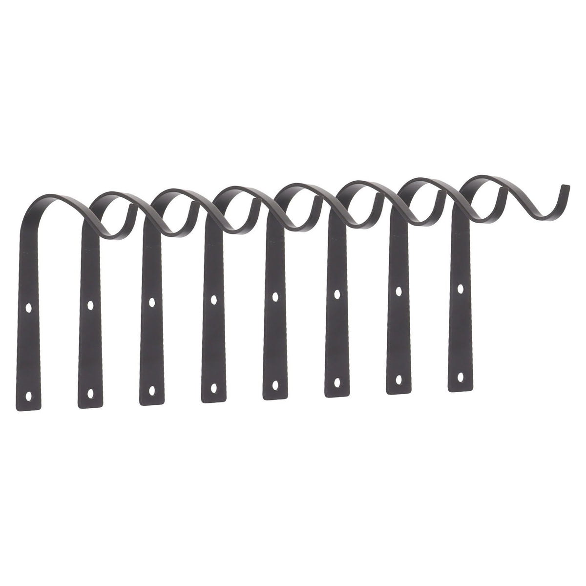 8Pcs Black Plants Hanging Wall Hook S Shape Wall Mount Plants Pot Hanging Bracket for Flower Basket