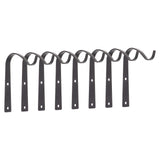 8Pcs Black Plants Hanging Wall Hook S Shape Wall Mount Plants Pot Hanging Bracket for Flower Basket