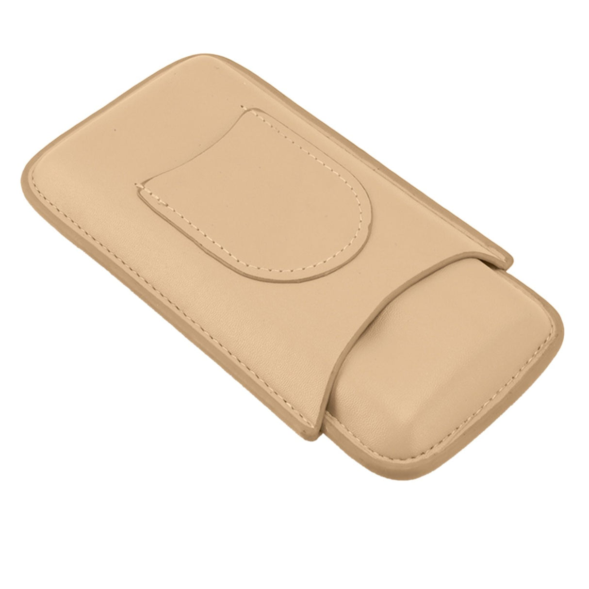 Cigar Case High End Leather Fashion Portable Travel Cigar Holder Case for 3 Cigars Luxury Gold