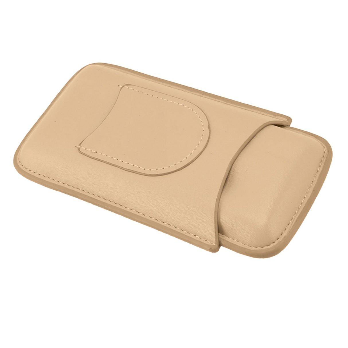 Cigar Case High End Leather Fashion Portable Travel Cigar Holder Case for 3 Cigars Luxury Gold