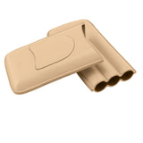 Cigar Case High End Leather Fashion Portable Travel Cigar Holder Case for 3 Cigars Luxury Gold - Extra Image