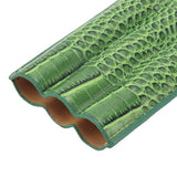 3 Finger Cigar Holder Frosted Finish Portable 3 Finger Leather Cigar Case for Travelling Hiking Green