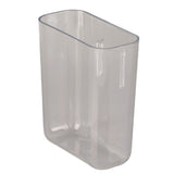 Adhesive Storage Bin Transparent Plastic Wall Mounted Floating Storage Holder Desk Organizer for Bedroom Bathroom S