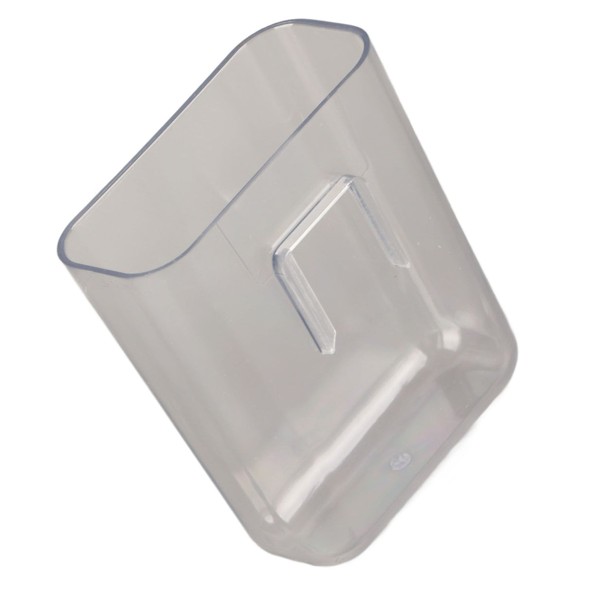 Adhesive Storage Bin Transparent Plastic Wall Mounted Floating Storage Holder Desk Organizer for Bedroom Bathroom S