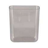 Adhesive Storage Bin Transparent Plastic Wall Mounted Floating Storage Holder Desk Organizer for Bedroom Bathroom S