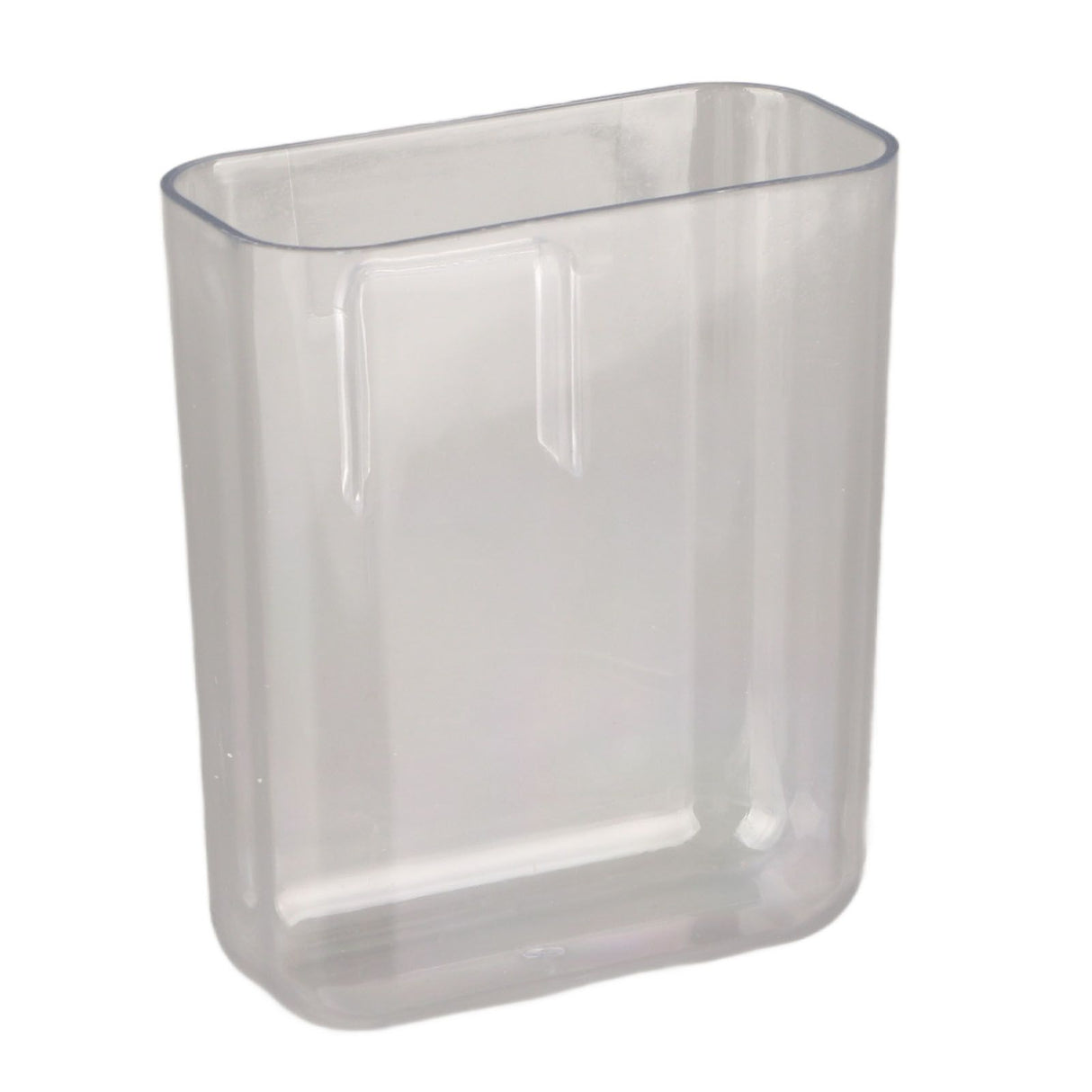 Adhesive Storage Bin Transparent Plastic Wall Mounted Floating Storage Holder Desk Organizer for Bedroom Bathroom S