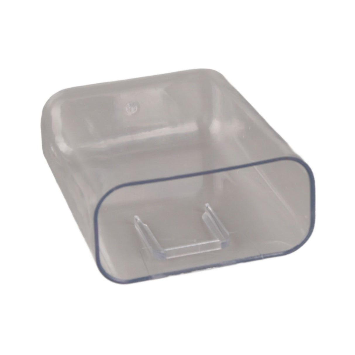 Adhesive Storage Bin Transparent Plastic Wall Mounted Floating Storage Holder Desk Organizer for Bedroom Bathroom S