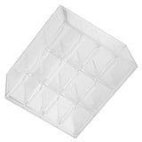 Grid Storage Box Dustproof Transparent Plastic Container Organizer for Jewelry Necklace DIY Art Craft 12 Compartments