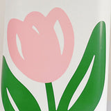 Floral Trash Can Large Mouth Cute Appearance Modern Style Garbage Waste Basket for Kitchen Bathroom Bedroom Square Large Size